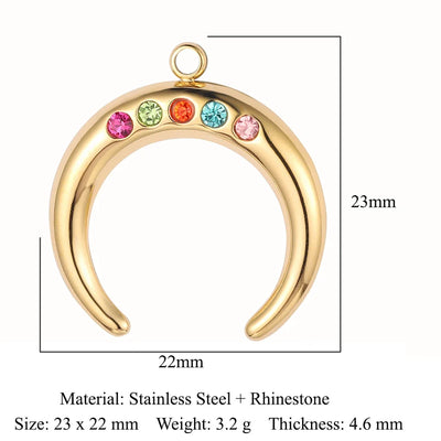 316 Stainless Steel Charm Pendant Set