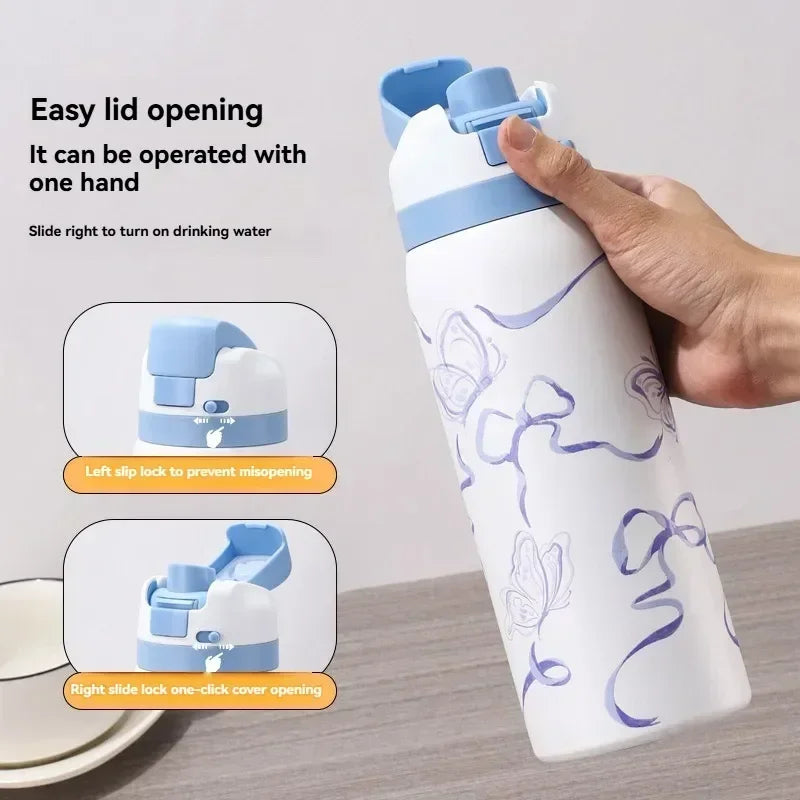 Owala Cartoon Stainless Steel Insulated Bottle
