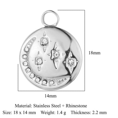 316 Stainless Steel Charm Pendant Set