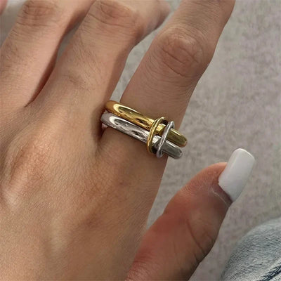 Two Tone Copper Stacking Rings
