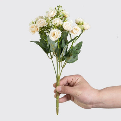 Silk Rose Bouquet Floral Decor