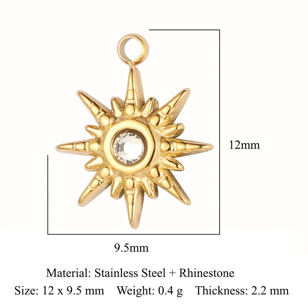 316 Stainless Steel Charm Pendant Set