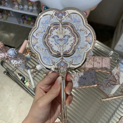 Flower Knows Angel Bunny Hand Mirror