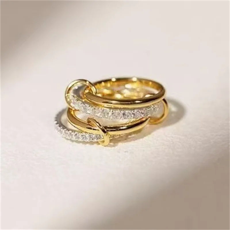 Two Tone Copper Stacking Rings