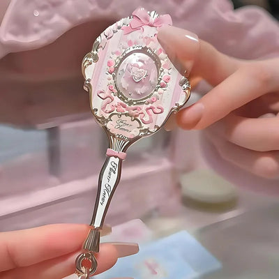 Flower Knows Angel Bunny Hand Mirror