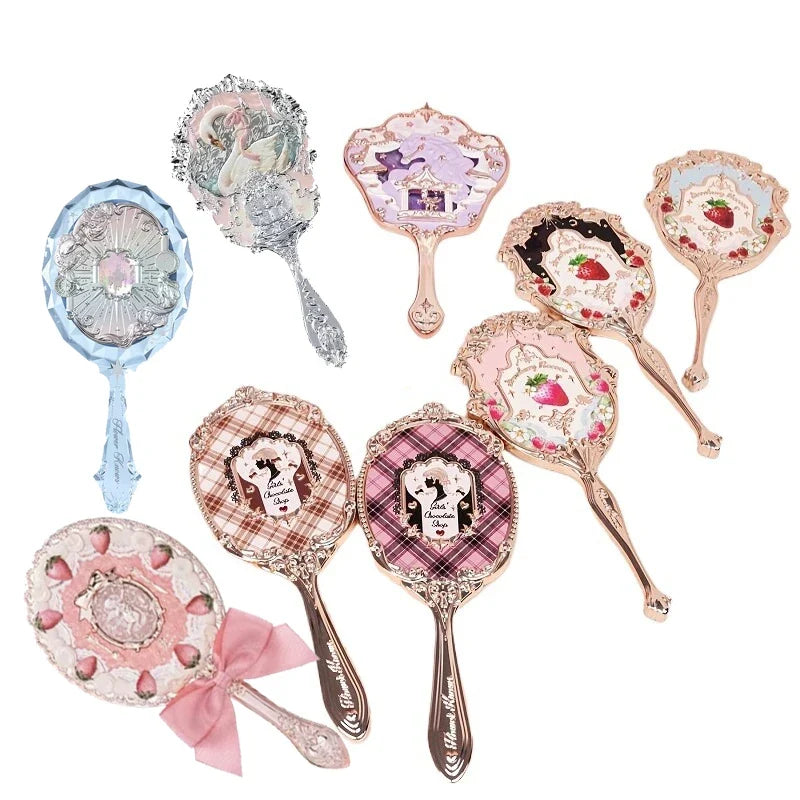 Flower Knows Angel Bunny Hand Mirror