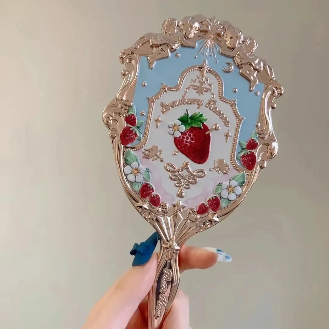 Flower Knows Angel Bunny Hand Mirror