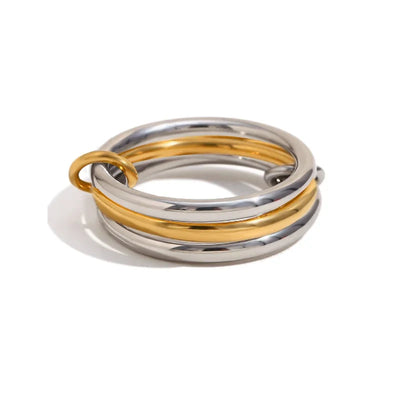 Two Tone Copper Stacking Rings