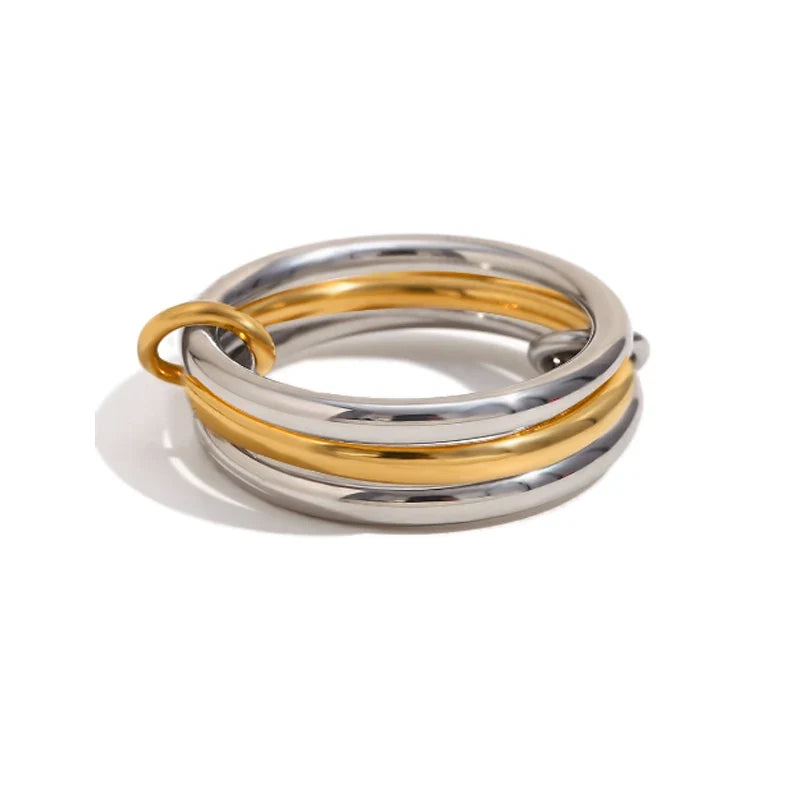 Two Tone Copper Stacking Rings