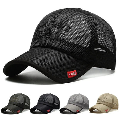 Embroidered Mesh Baseball Sun Cap