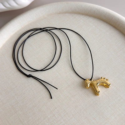 Colorful Horse Pendant Long Necklace