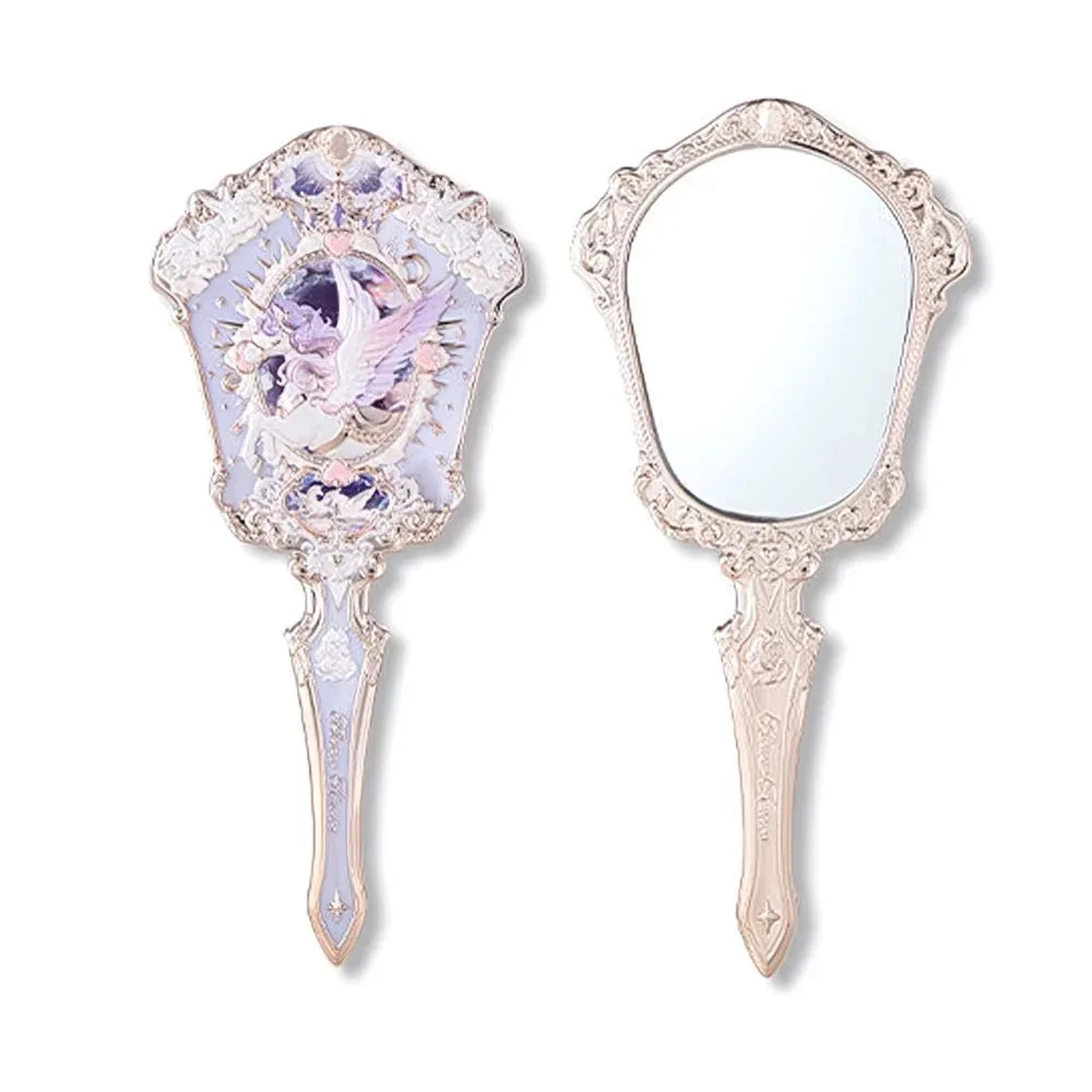 Flower Knows Angel Bunny Hand Mirror