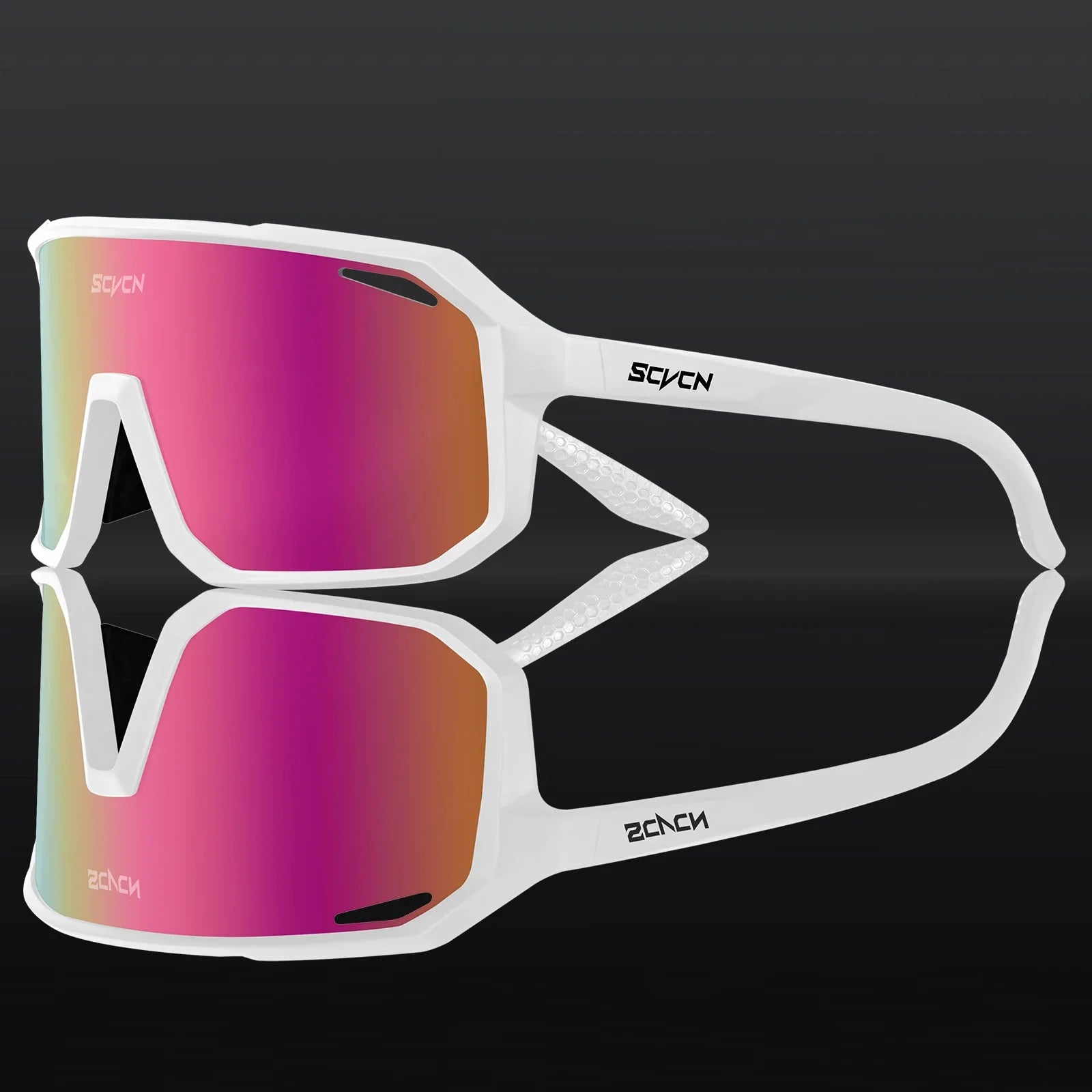 SCVCN Fashion HD Sunglasses Men Women Luxury Glasses Outdoor Sports Runing Drving Shades Racing UV400 MTB Bike Cycling Eyewear