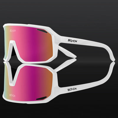 SCVCN Fashion HD Sunglasses Men Women Luxury Glasses Outdoor Sports Runing Drving Shades Racing UV400 MTB Bike Cycling Eyewear