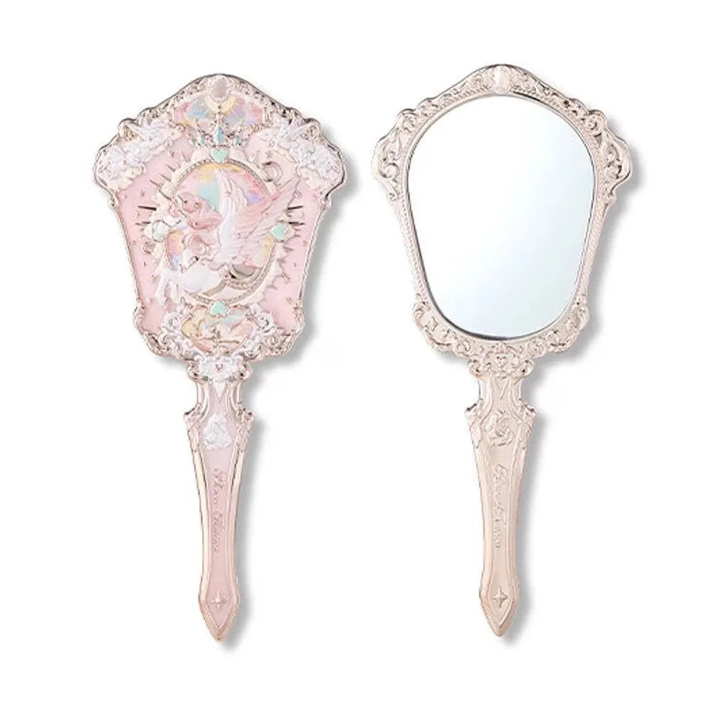 Flower Knows Angel Bunny Hand Mirror