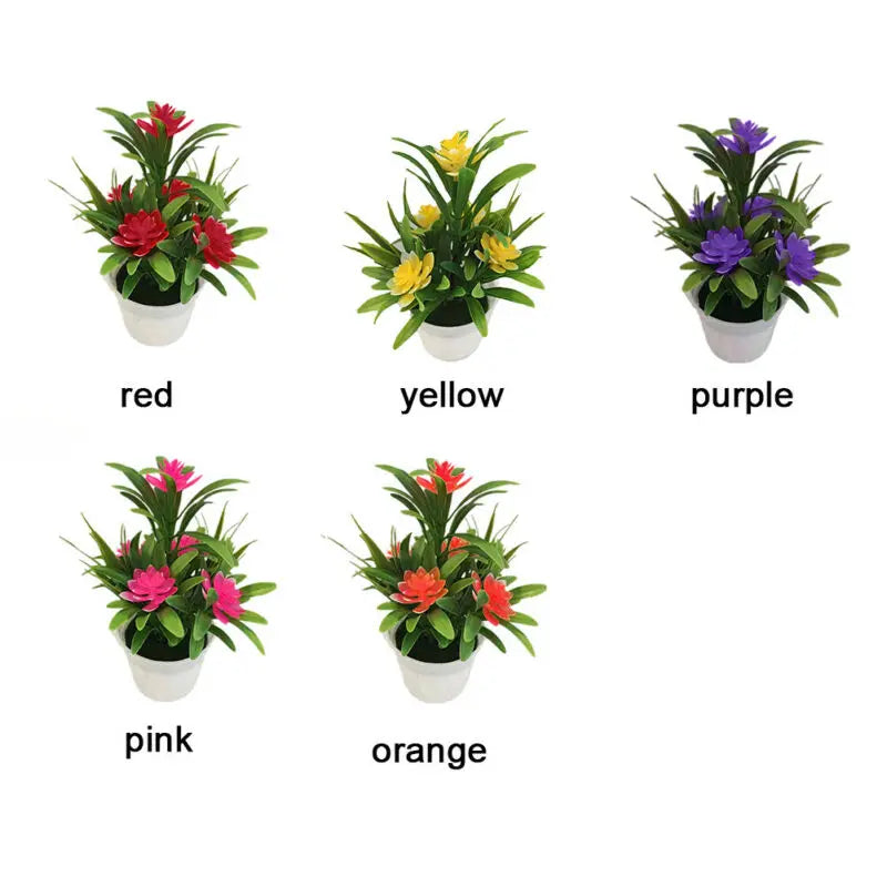 Artificial Lotus Potted Plant Decor