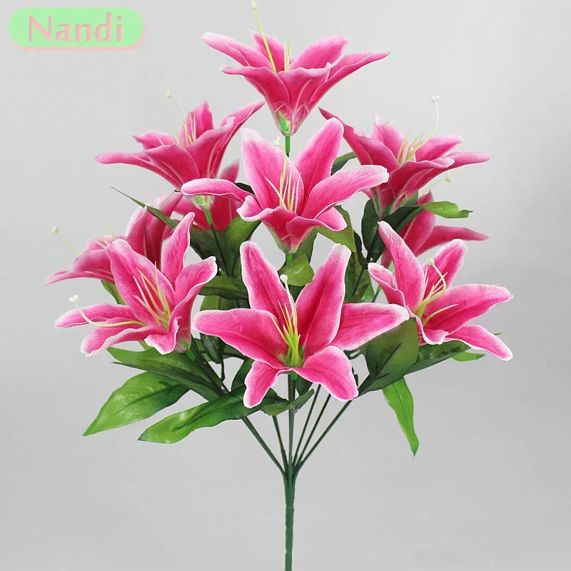 Multicolor Lily Bridal Flower Bouquet