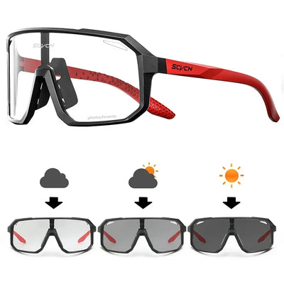 SCVCN Fashion HD Sunglasses Men Women Luxury Glasses Outdoor Sports Runing Drving Shades Racing UV400 MTB Bike Cycling Eyewear