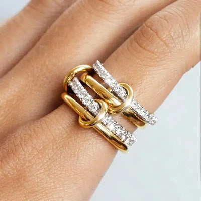 Two Tone Copper Stacking Rings