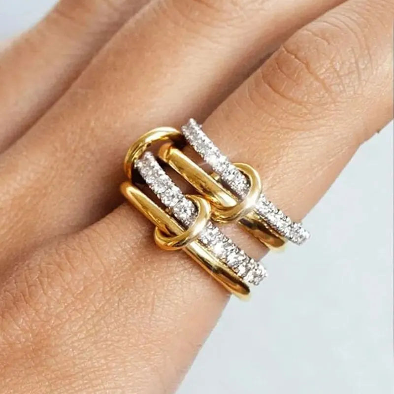 Two Tone Copper Stacking Rings
