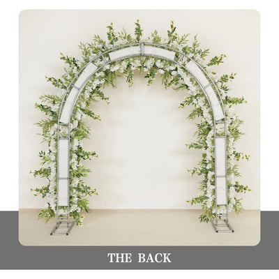 White Rose Wedding Arch Decor