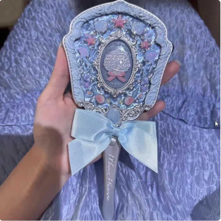 Flower Knows Angel Bunny Hand Mirror