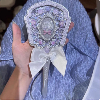Flower Knows Angel Bunny Hand Mirror