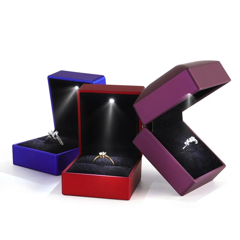 Luxury LED Jewelry Ring Box