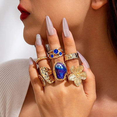 Tocona Luxury Imitation Pearl Rings