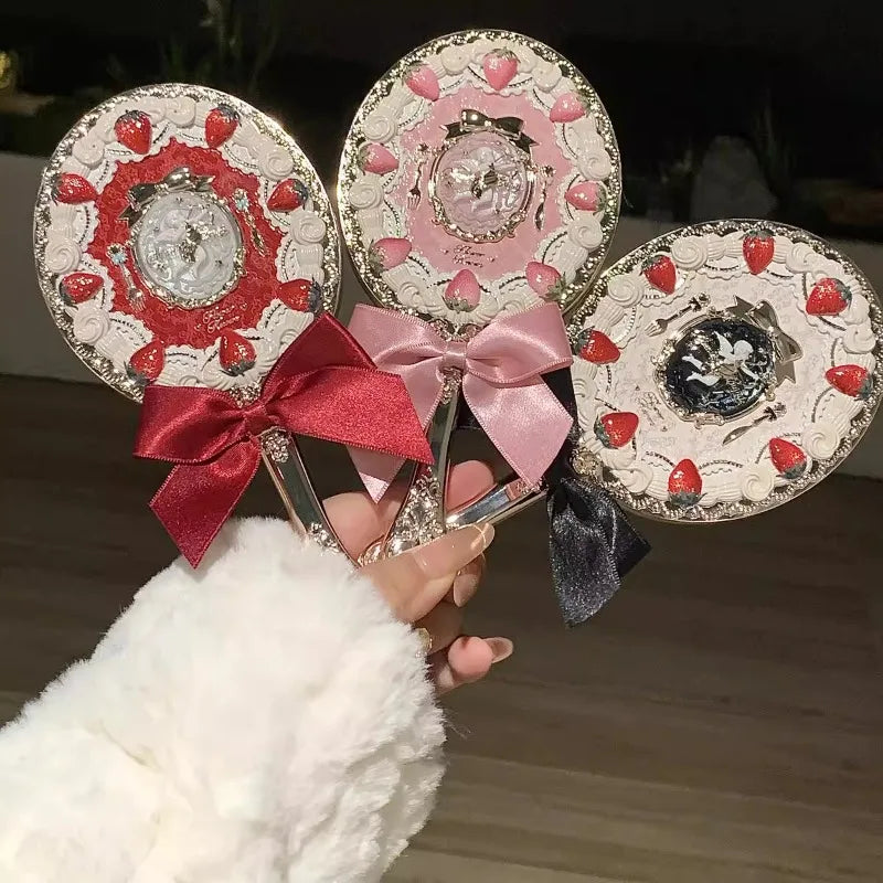 Flower Knows Angel Bunny Hand Mirror