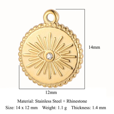 316 Stainless Steel Charm Pendant Set