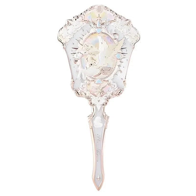 Flower Knows Angel Bunny Hand Mirror