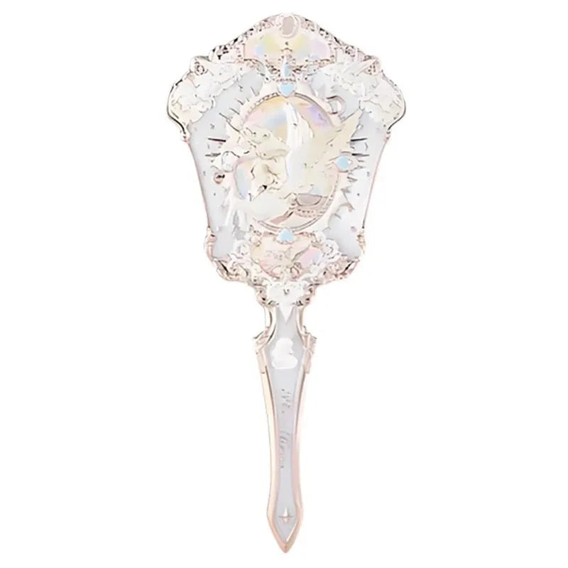 Flower Knows Angel Bunny Hand Mirror