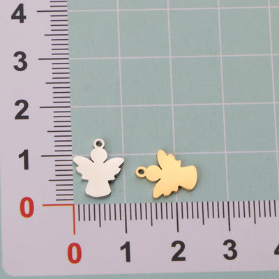 Stainless Steel Mini Angel Charms