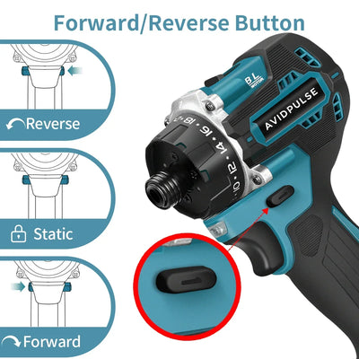 AvidPulse Brushless Cordless Electric Drill