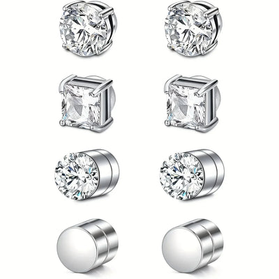 Crystal Magnetic Non Piercing Earrings