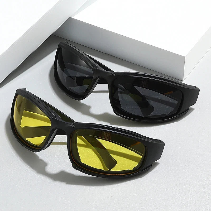 Fashion Cycling Glasses Sunglasses Black Silver Men Women Sun Glasses UV Protection Sports Goggle Camping Hiking Bicycle Eyewear