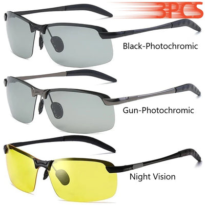 Photochromic Polarized Sunglasses Men