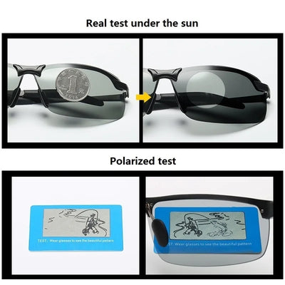Photochromic Polarized Sunglasses Men