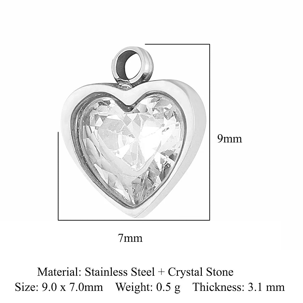 316 Stainless Steel Charm Pendant Set