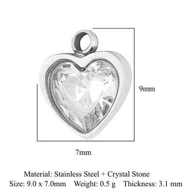 316 Stainless Steel Charm Pendant Set