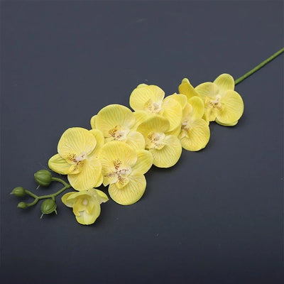 Faux Orchid Flower Branch Decor