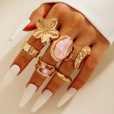 Tocona Luxury Imitation Pearl Rings
