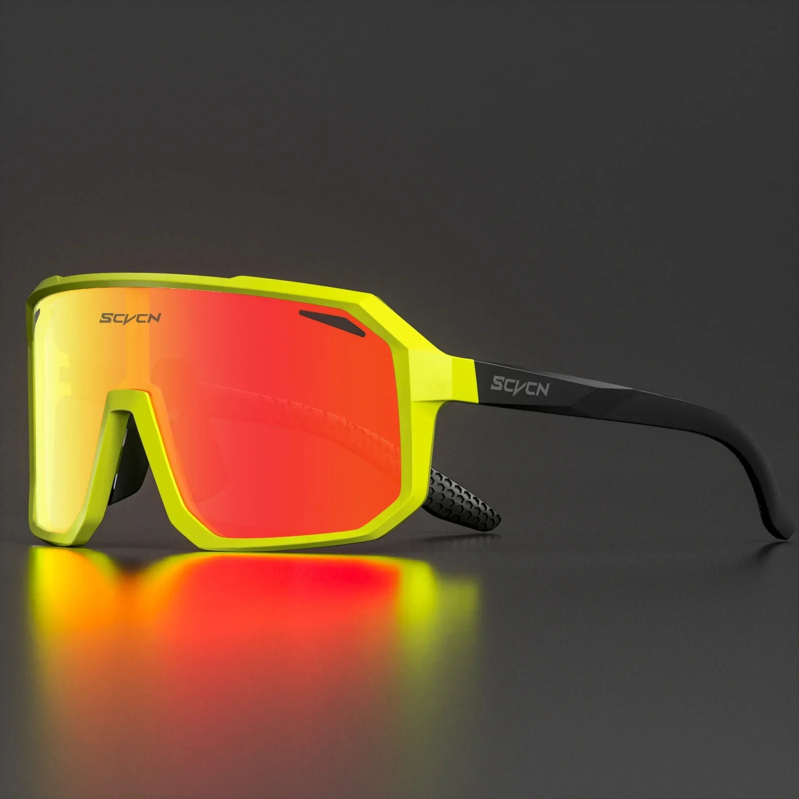 SCVCN Fashion HD Sunglasses Men Women Luxury Glasses Outdoor Sports Runing Drving Shades Racing UV400 MTB Bike Cycling Eyewear