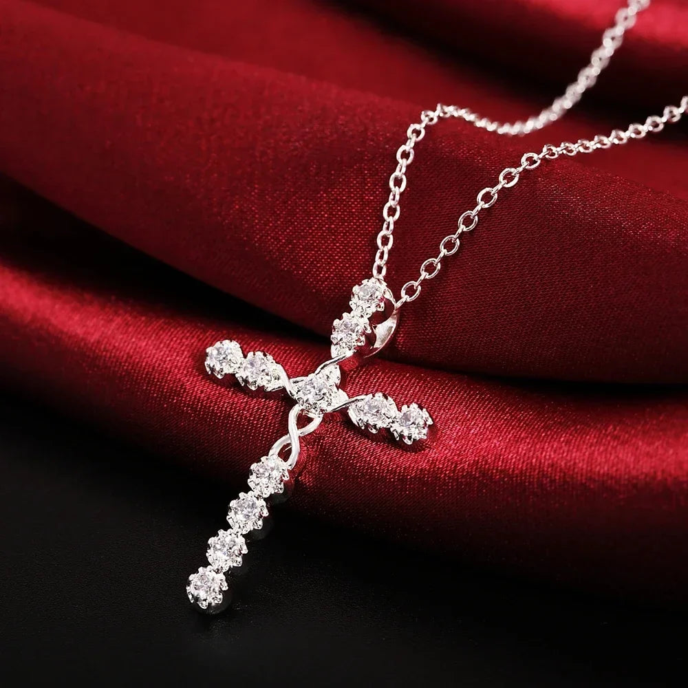 925 Sterling Silver Cross Necklace