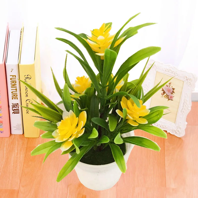 Artificial Lotus Potted Plant Decor
