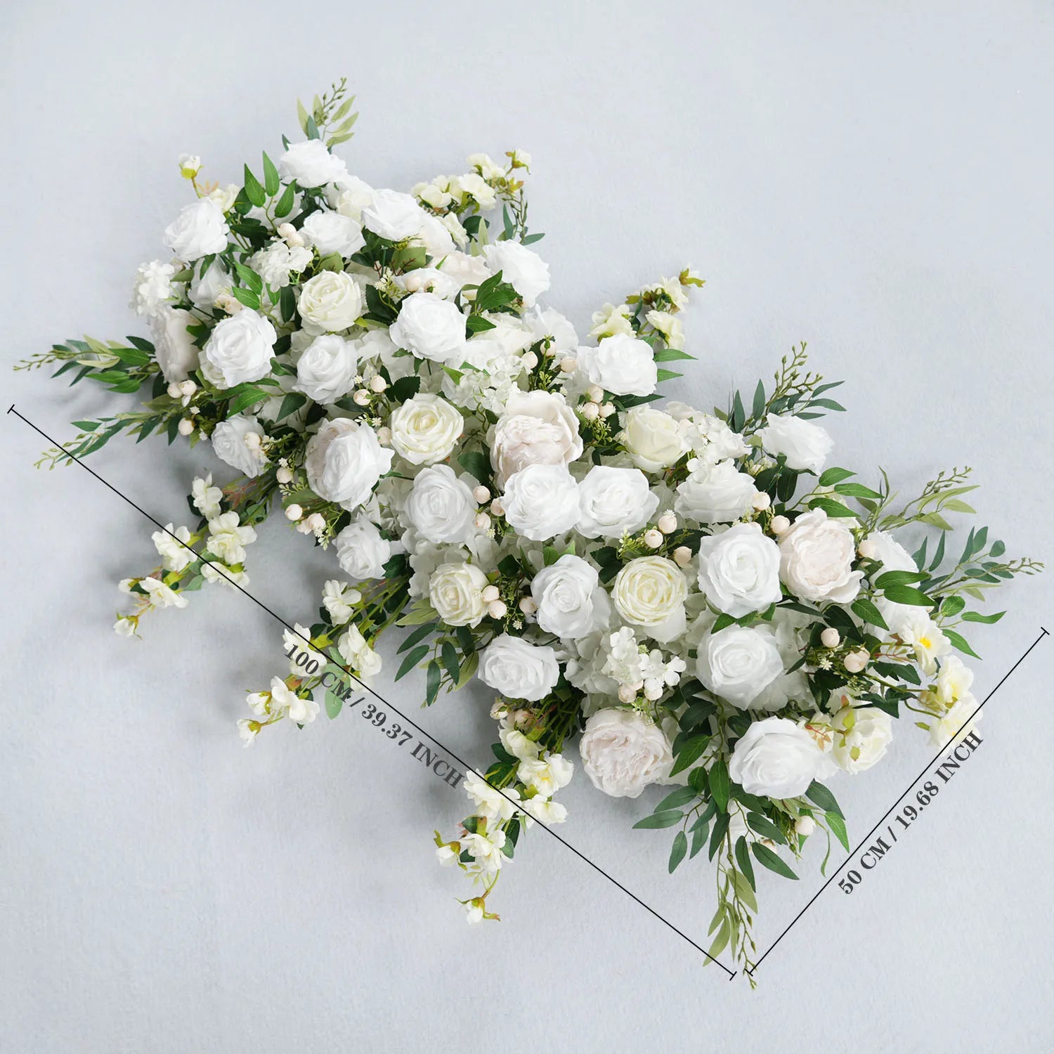 White Rose Wedding Arch Decor