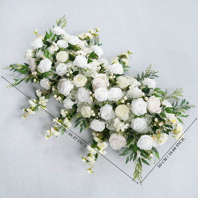 White Rose Wedding Arch Decor