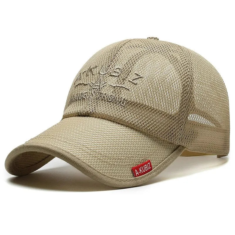 Embroidered Mesh Baseball Sun Cap