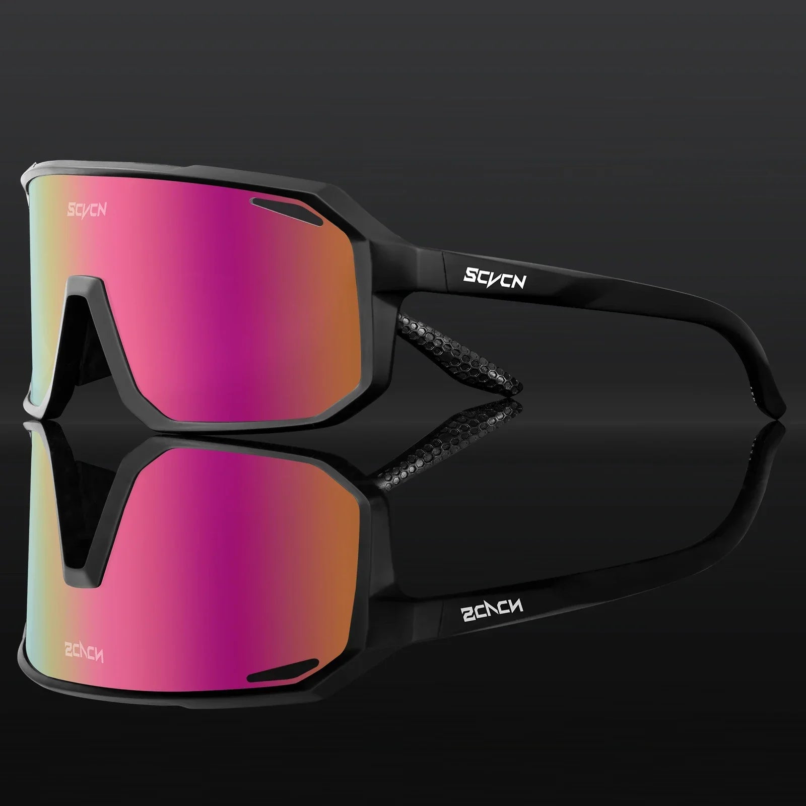 SCVCN Fashion HD Sunglasses Men Women Luxury Glasses Outdoor Sports Runing Drving Shades Racing UV400 MTB Bike Cycling Eyewear